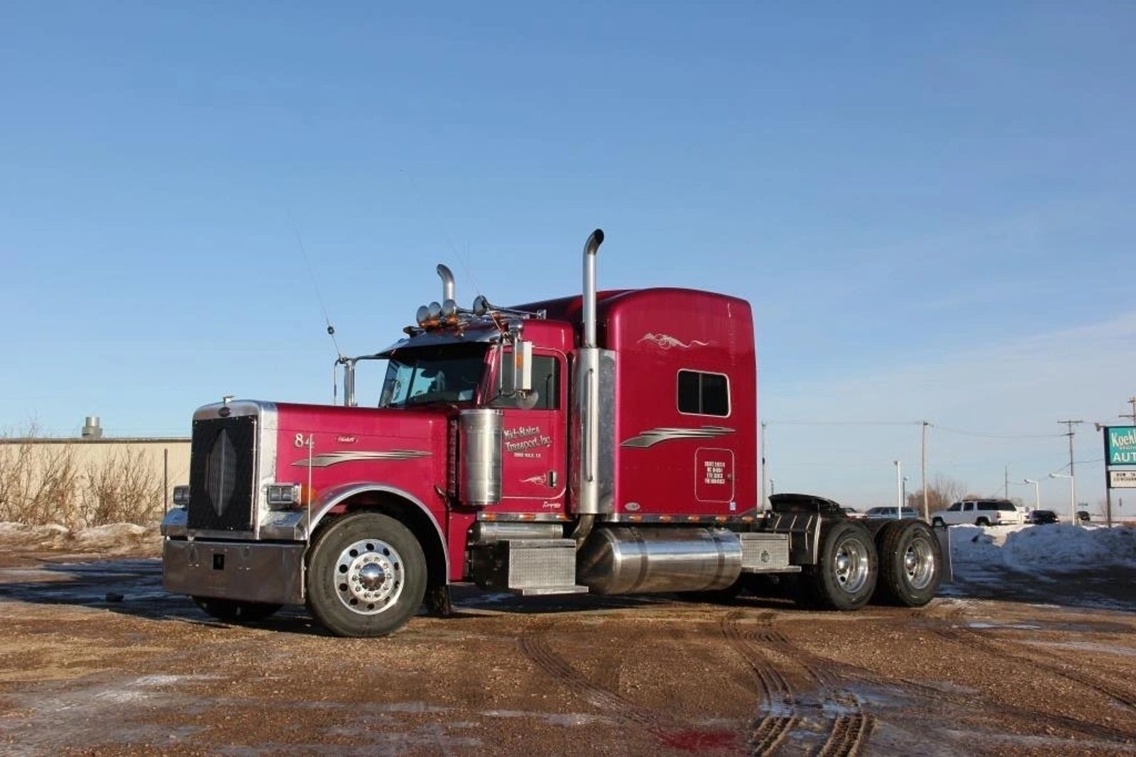 Mid-States Transport truck on the road